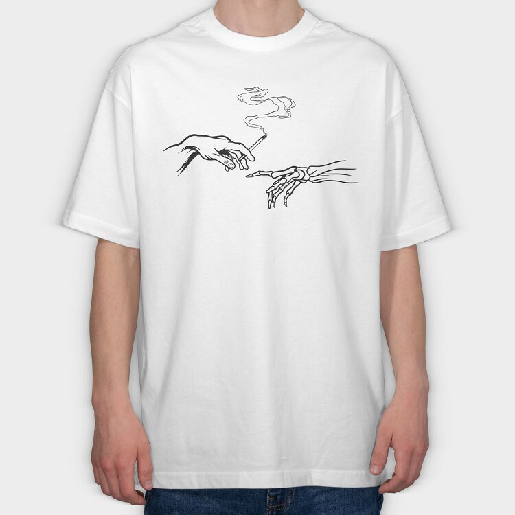 Creation Moment Skeleton, Tricou Oversize Barbati (Unisex)