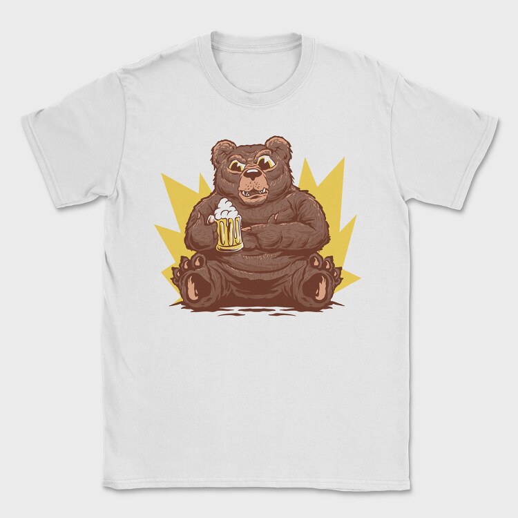 Bear With Beer Beer, Tricou Barbati (Unisex)