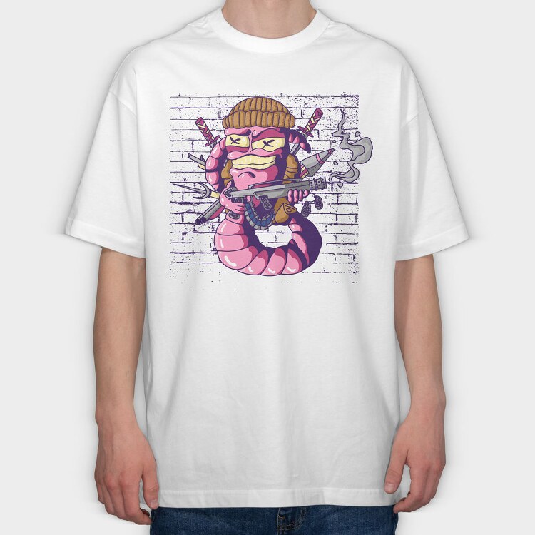 War Worm, Tricou Oversize Barbati (Unisex)