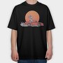 Lama In The Car, Tricou Oversize Barbati (Unisex)