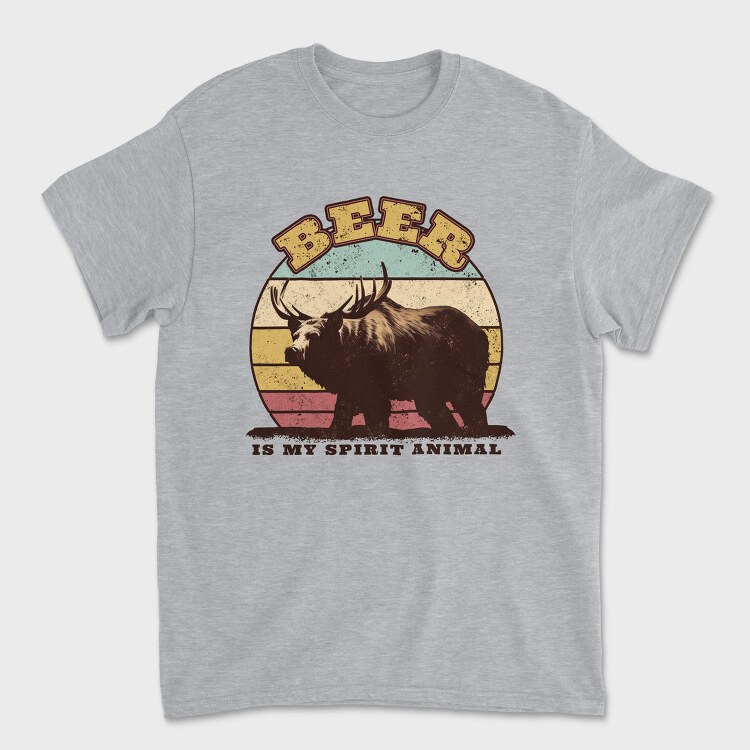 Beer Spirit Animal, Tricou Barbati (Unisex)