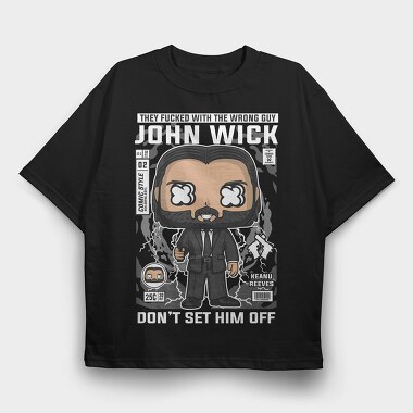 John Wick, Tricou Oversize Barbati (Unisex)