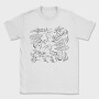 Bees And Plants Flowers, Tricou Barbati (Unisex)