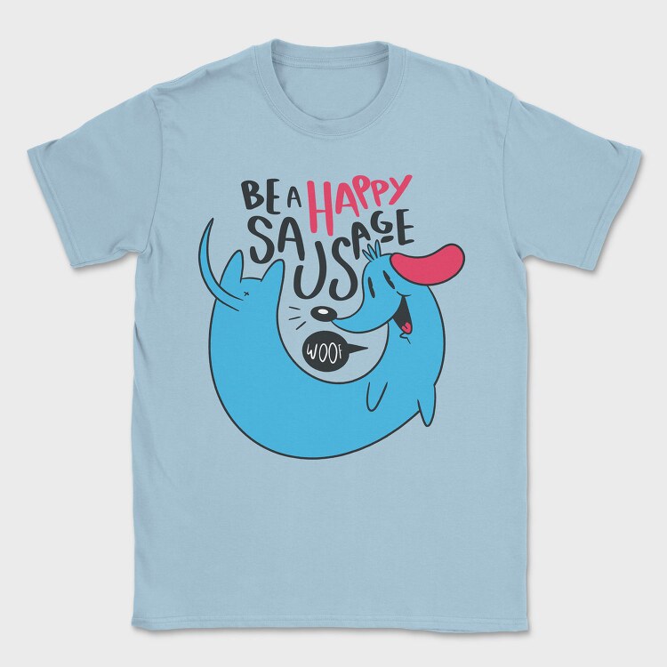 Happy Sausage, Tricou Barbati (Unisex)