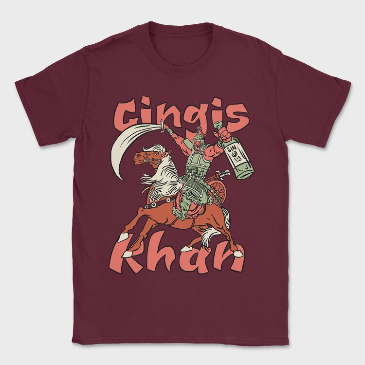 Gingis Khan, Tricou Barbati (Unisex)