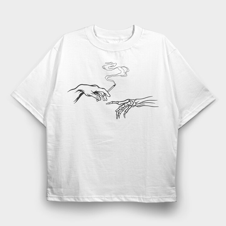 Creation Moment Skeleton, Tricou Oversize Barbati (Unisex)