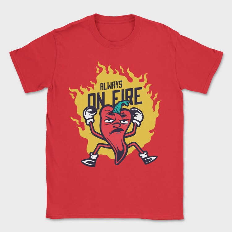 Chilli Angry, Tricou Barbati (Unisex)