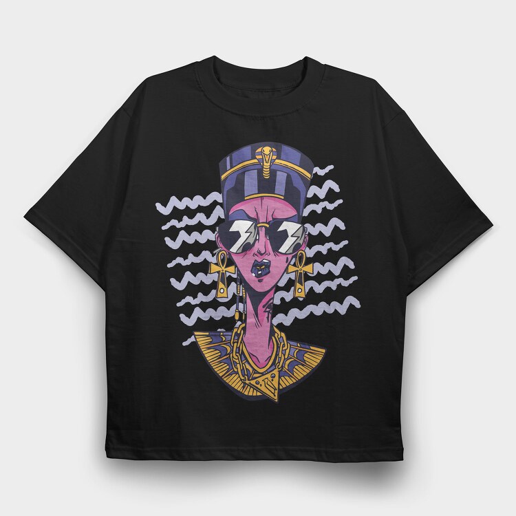 Nefert Cool, Tricou Oversize Barbati (Unisex)