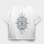 Berber Lines Symbol Mofit, Tricou Oversize Barbati (Unisex)
