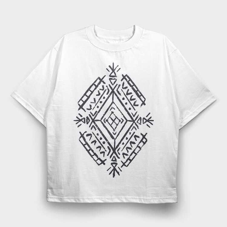 Berber Motif Mofit, Tricou Oversize Barbati (Unisex)