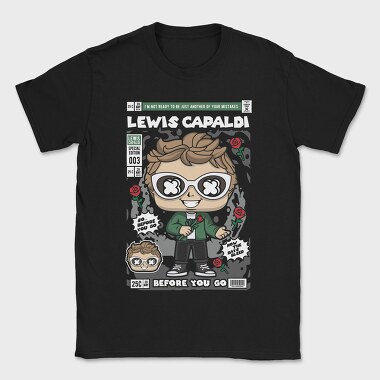 Lewis Capaldi, Tricou Barbati (Unisex)