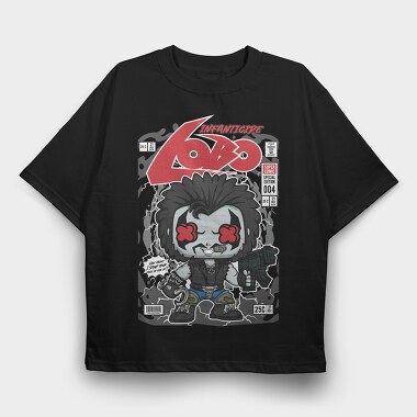 Lobo, Tricou Oversize Barbati (Unisex)