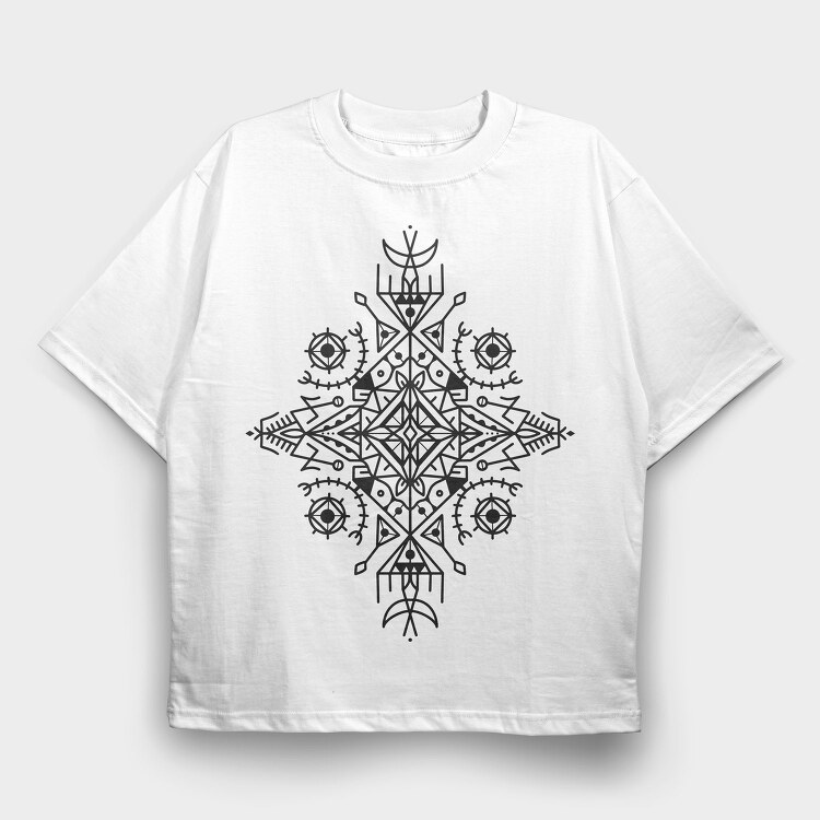 Berber Shape Berbere, Tricou Oversize Barbati (Unisex)