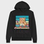 Cupcake Cat, Hanorac Oversize Barbati (Unisex)