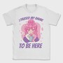Cute Anime Girl Drink I Paused My Anime To Be Here, Tricou Barbati (Unisex)