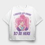 Cute Anime Girl Drink I Paused My Anime To Be Here, Tricou Oversize Barbati (Unisex)