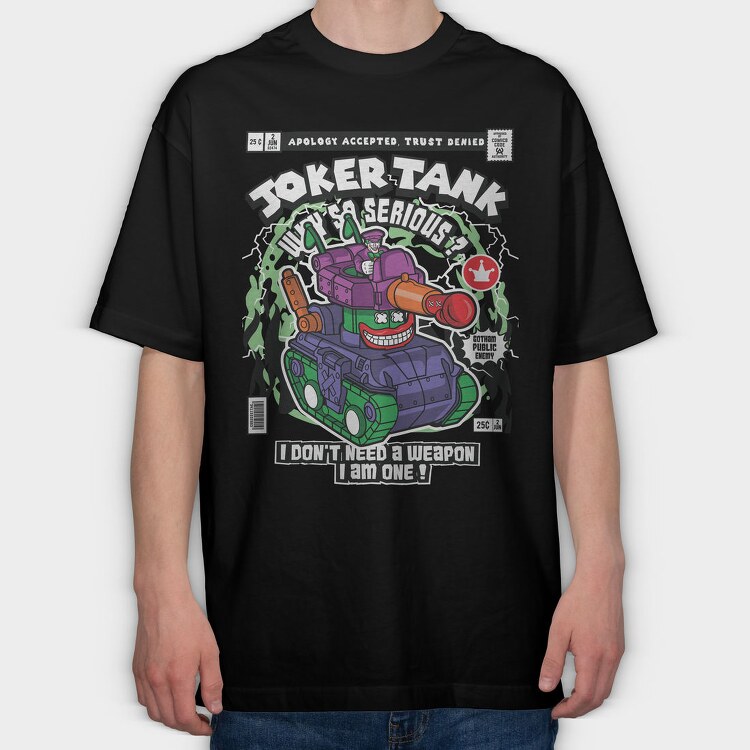 Joker Tank, Tricou Oversize Barbati (Unisex)