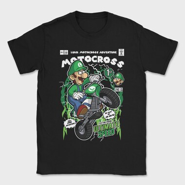 Luigi Motocross, Tricou Barbati (Unisex)