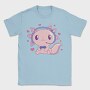 Cute Axolotl Playing Videogames Gaming, Tricou Barbati (Unisex)