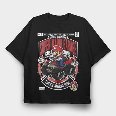 Mario Ride, Tricou Oversize Barbati (Unisex)