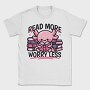 Cute Axolotl Reading, Tricou Barbati (Unisex)