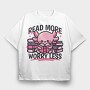 Cute Axolotl Reading, Tricou Oversize Barbati (Unisex)