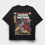 Mickey Hot Rod, Tricou Oversize Barbati (Unisex)