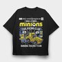 Minions Banana Racing Car, Tricou Oversize Barbati (Unisex)