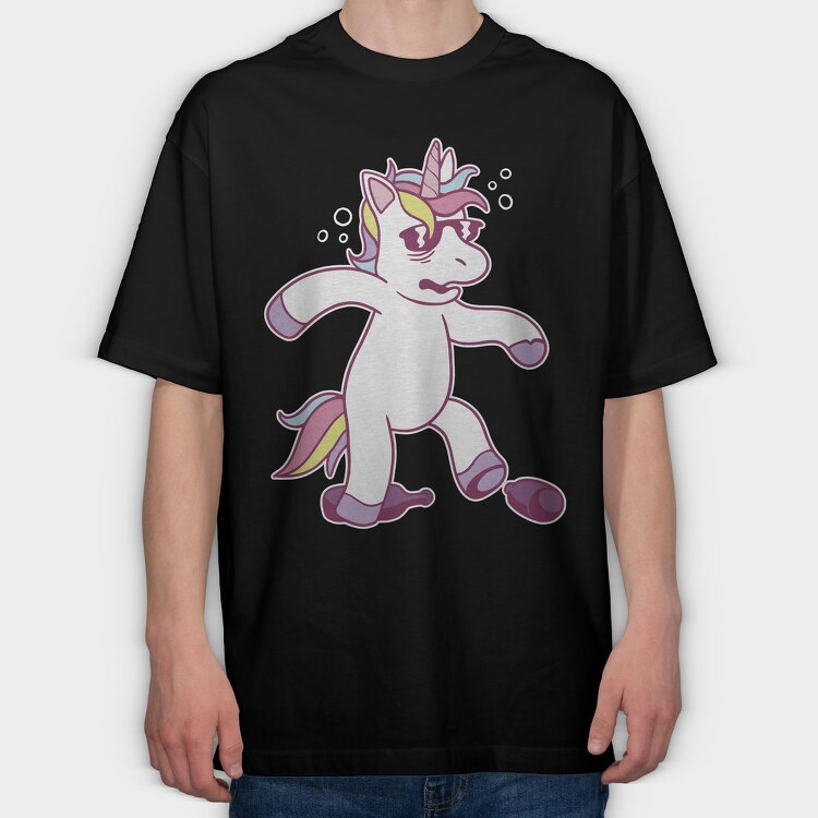 Unicorn Hangover, Tricou Oversize Barbati (Unisex)
