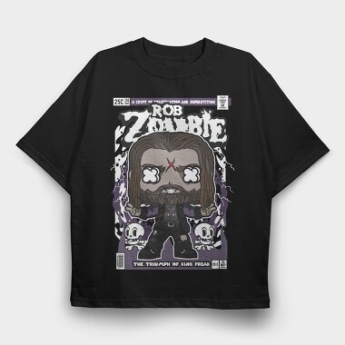 Rob Zombie, Tricou Oversize Barbati (Unisex)