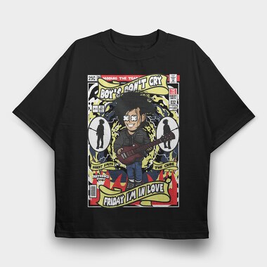Robert Smith The Cure, Tricou Oversize Barbati (Unisex)