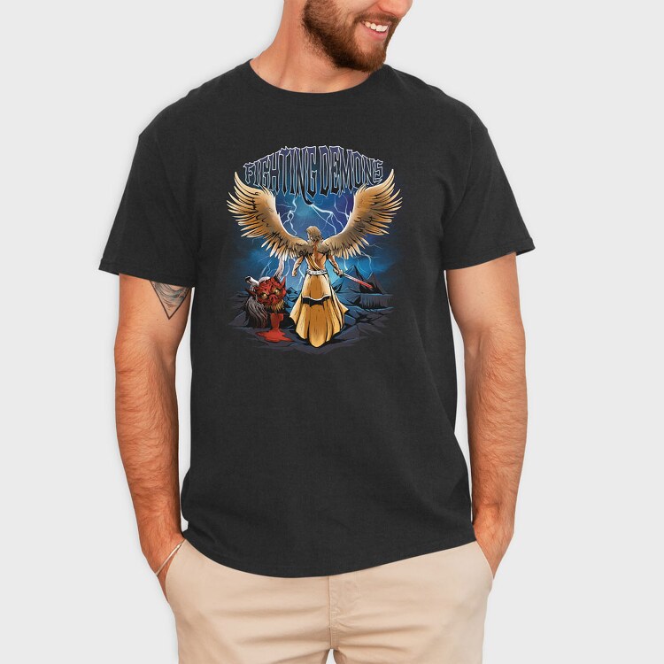 Fighting Demons, Tricou Barbati (Unisex)