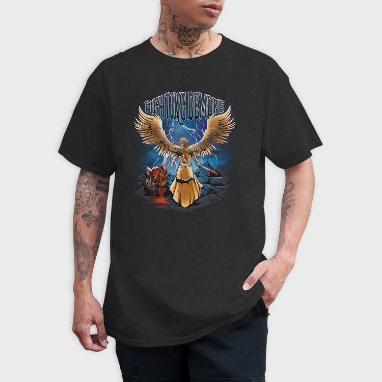 Fighting Demons, Tricou Barbati (Unisex)