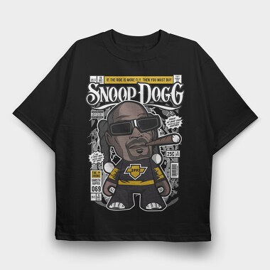 Snoop Dog, Tricou Oversize Barbati (Unisex)