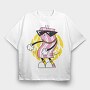 Bacon Floss, Tricou Oversize Barbati (Unisex)
