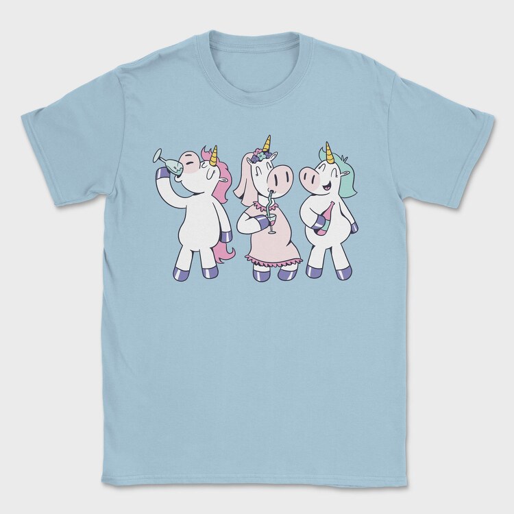 Drunk Unicorns, Tricou Barbati (Unisex)