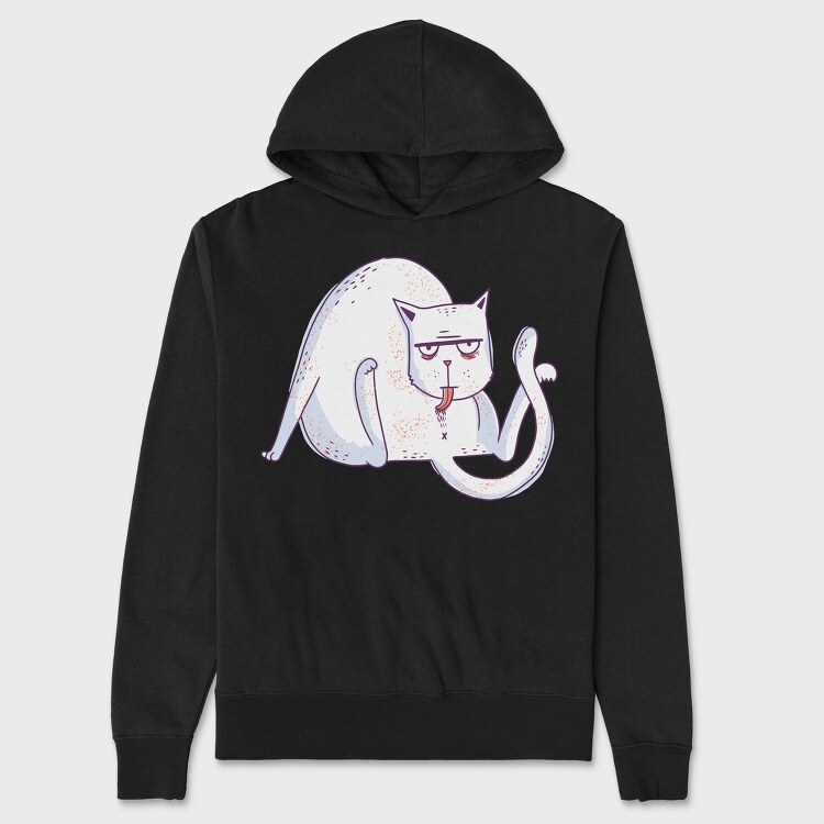 Liking Cat, Hanorac Oversize Barbati (Unisex)
