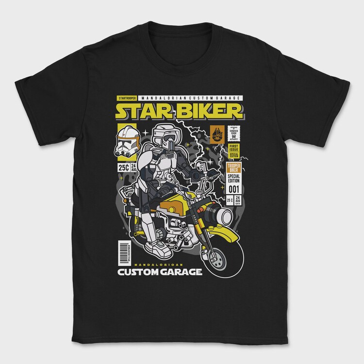 Starbiker, Tricou Barbati (Unisex)