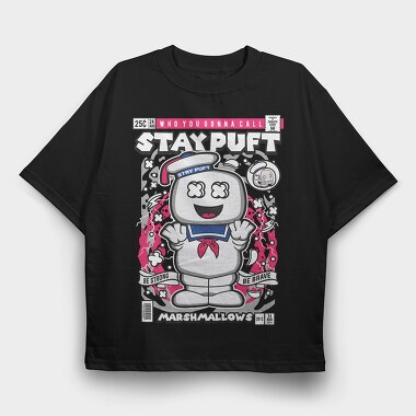 Stay Puft Marshmallowman, Tricou Oversize Barbati (Unisex)