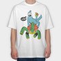 Sloth Turtle Snail, Tricou Oversize Barbati (Unisex)