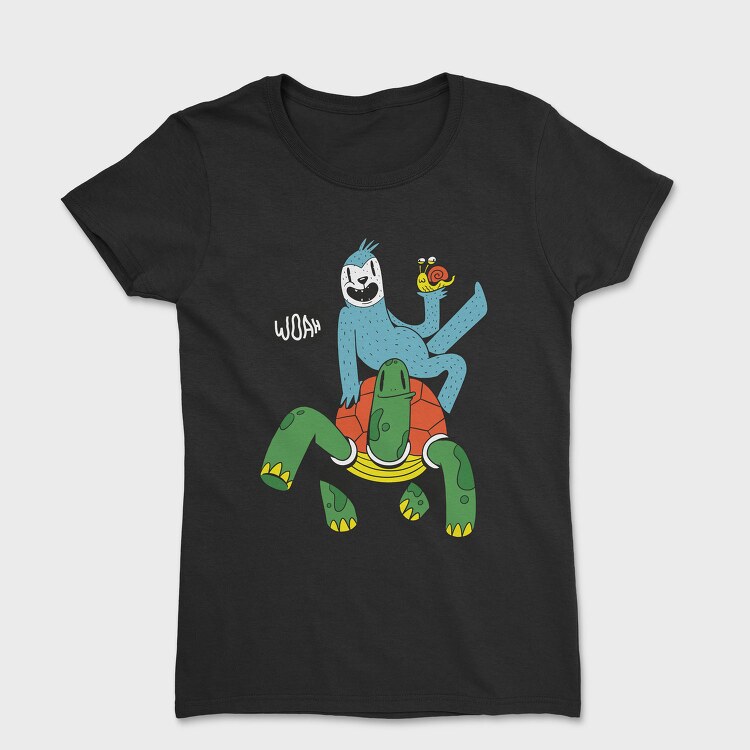 Sloth Turtle Snail, Tricou Femei