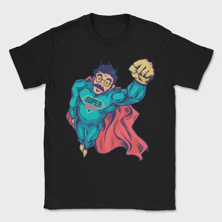 Superdad Hero, Tricou Barbati (Unisex)