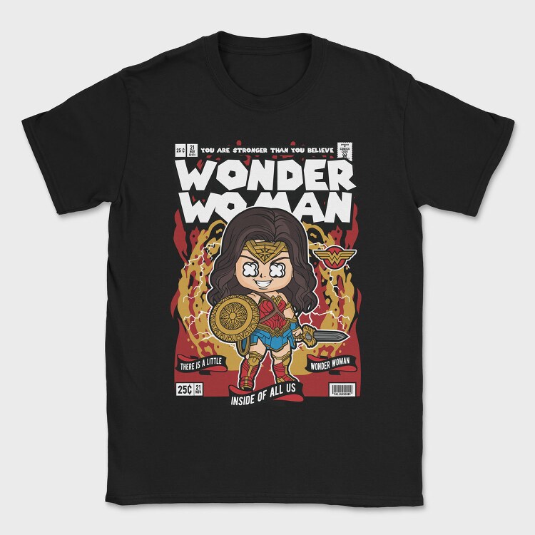 Wonder Woman, Tricou Barbati (Unisex)