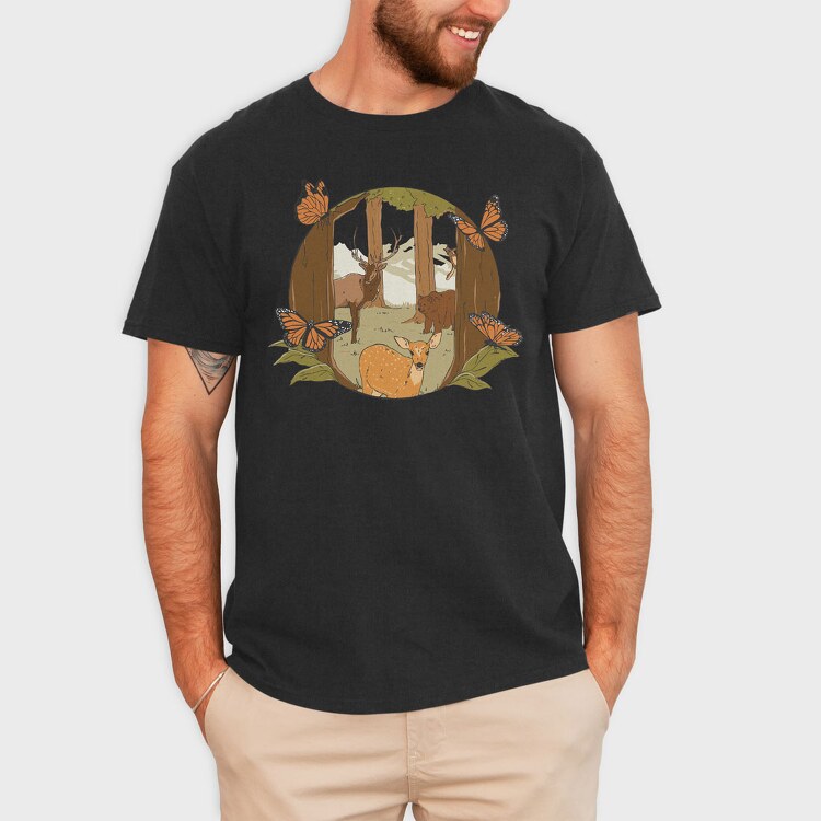 In the Woods, Tricou Barbati (Unisex)