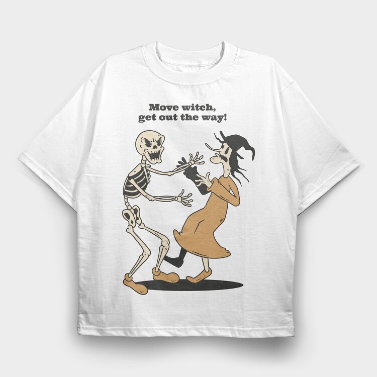 Move Witch, Tricou Oversize Barbati (Unisex)