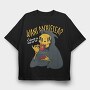 Anxietea, Tricou Oversize Barbati (Unisex)