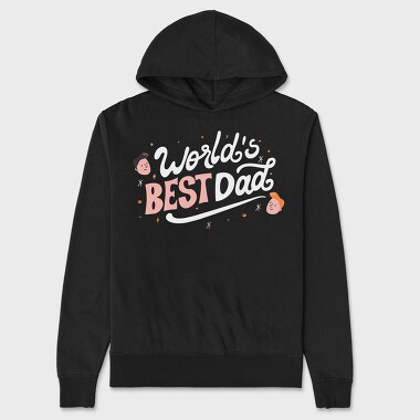 World's Best Dad, Hanorac Oversize Barbati (Unisex)