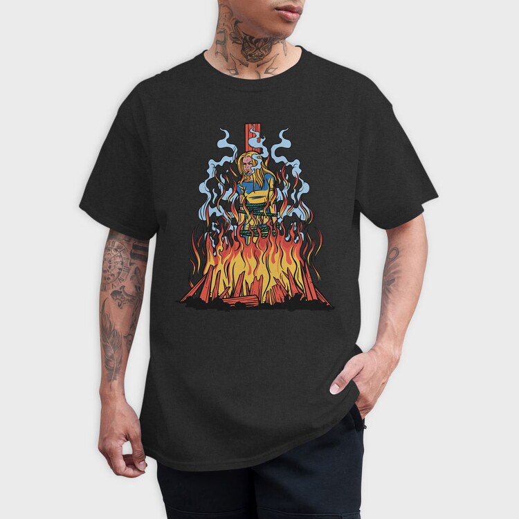Fire Witch, Tricou Barbati (Unisex)