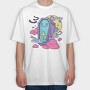 Coffin Pastel Goth, Tricou Oversize Barbati (Unisex)