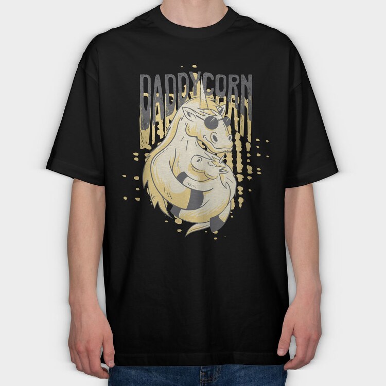 Daddycorn, Tricou Oversize Barbati (Unisex)